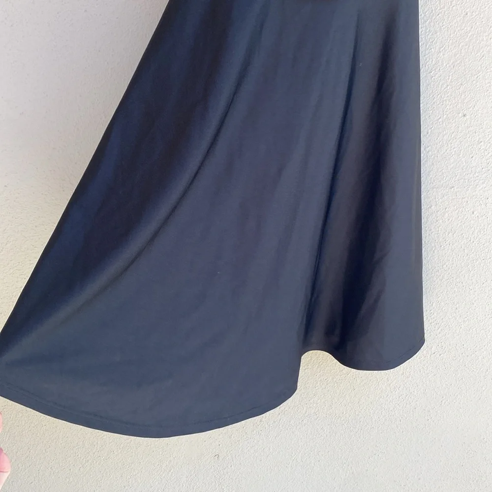 Windsor NWT Bling Fling Satin Rhinestone Skater Dress M - Picture 4 of 12